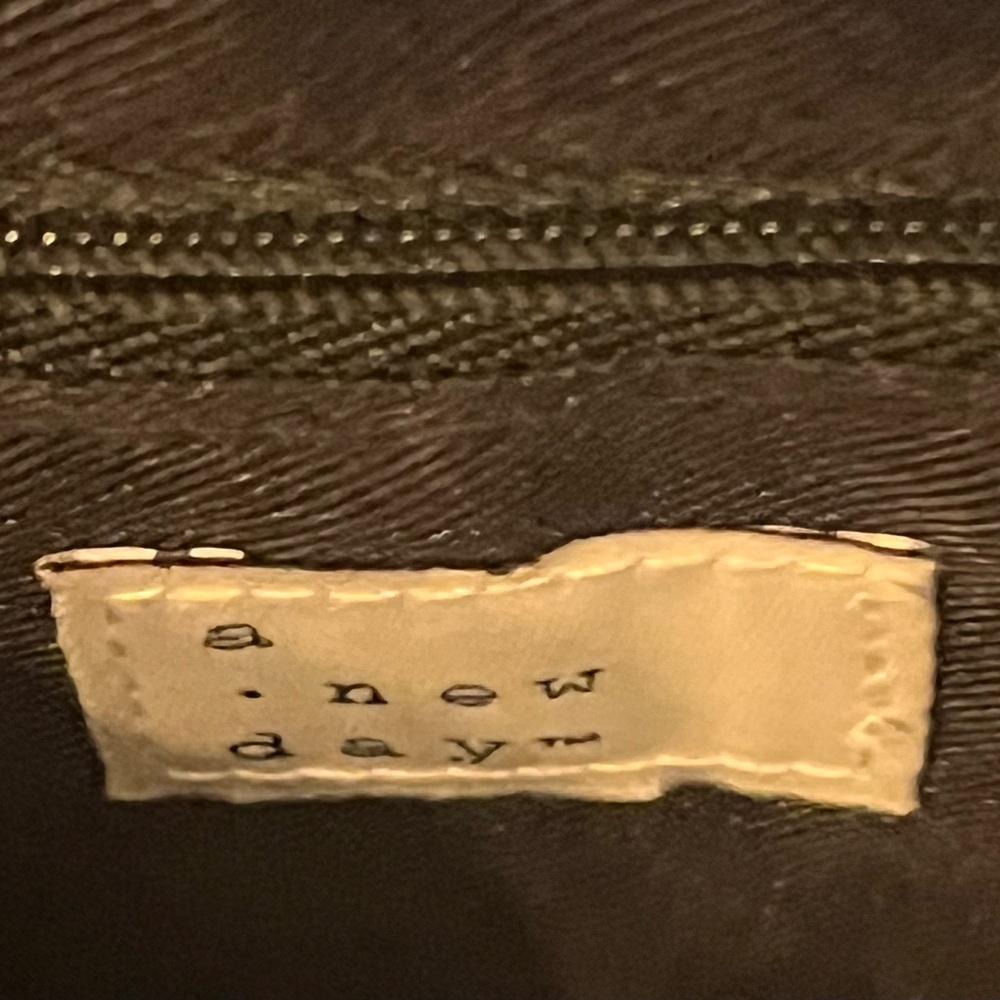 A New Day Black Quilted Shoulder Bag with zipper closure. New without tags. - Picture 8 of 11